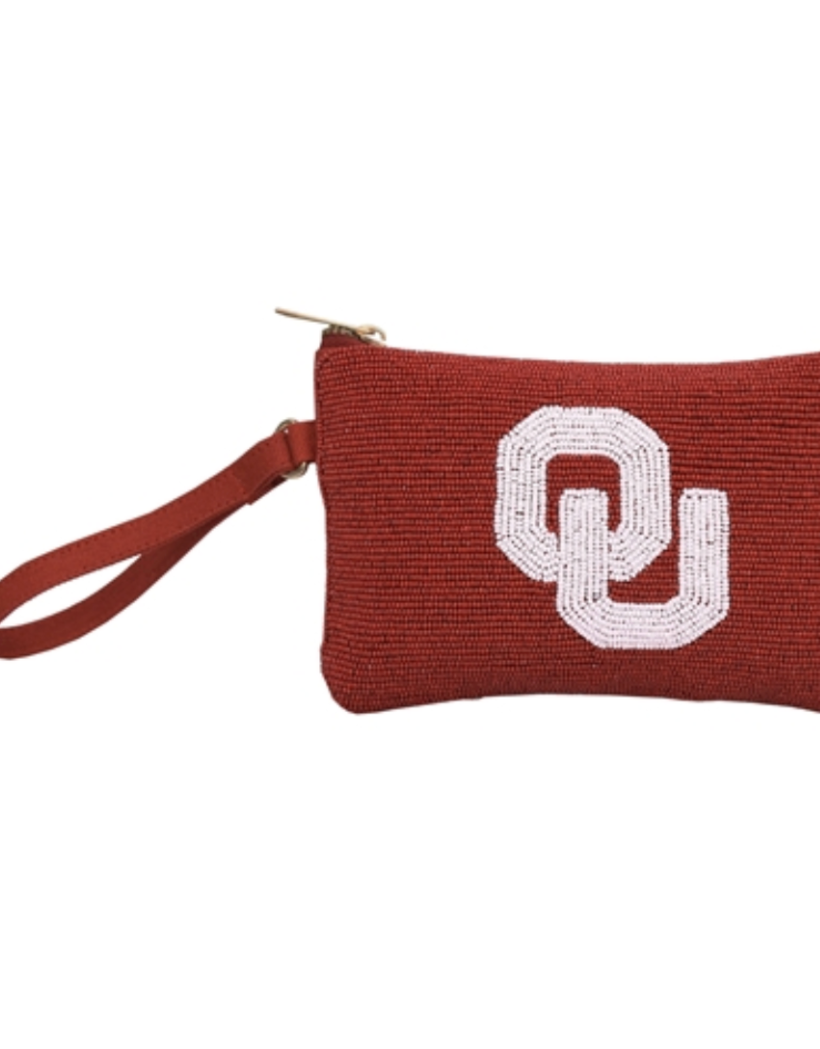 Capri Designs Crimson Beaded Accessory Case with Wrist Strap