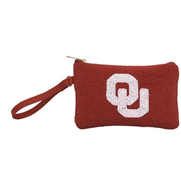 Capri Designs Crimson Beaded Accessory Case with Wrist Strap