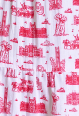 Stewart Simmons Girl's OU Team Toile Puff Sleeve Dress Stewart Simmons Girl's OU Team Toile Puff Sleeve Dress