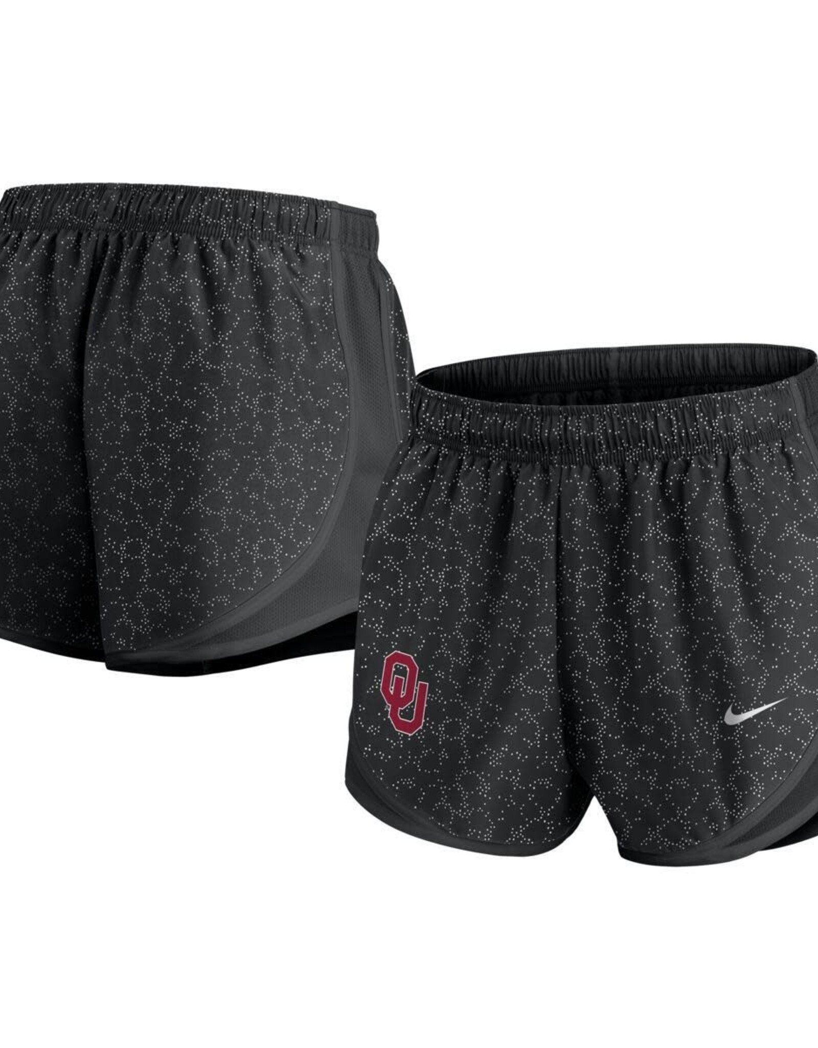Nike Women's Black Spotted Nike Tempo Shorts