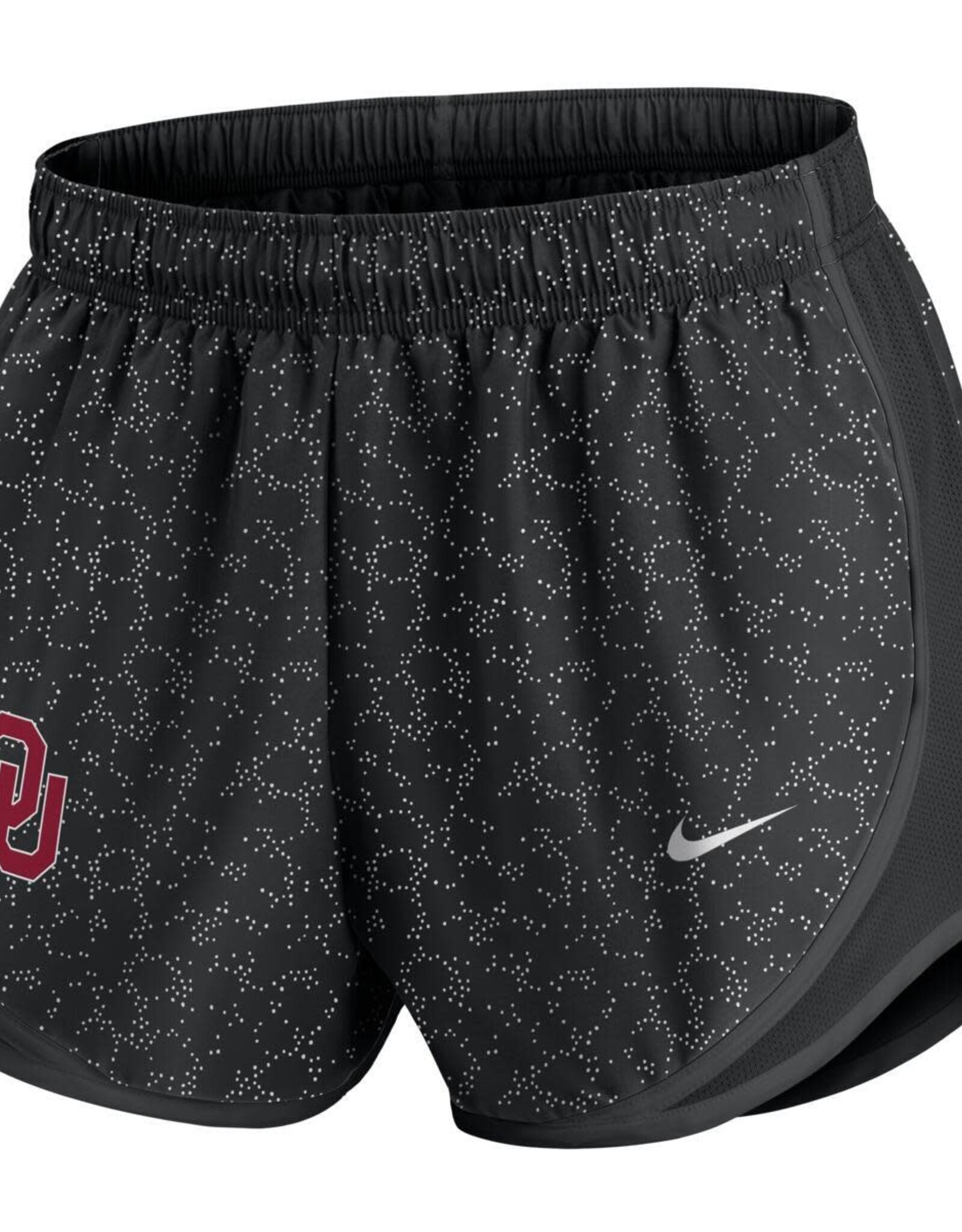 Nike Women's Black Spotted Nike Tempo Shorts