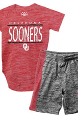 Wes & Willy Infant Boys Sooners Hopper 2 Piece Short Set Wes & Willy Infant Boys Sooners Hopper 2 Piece Short Set