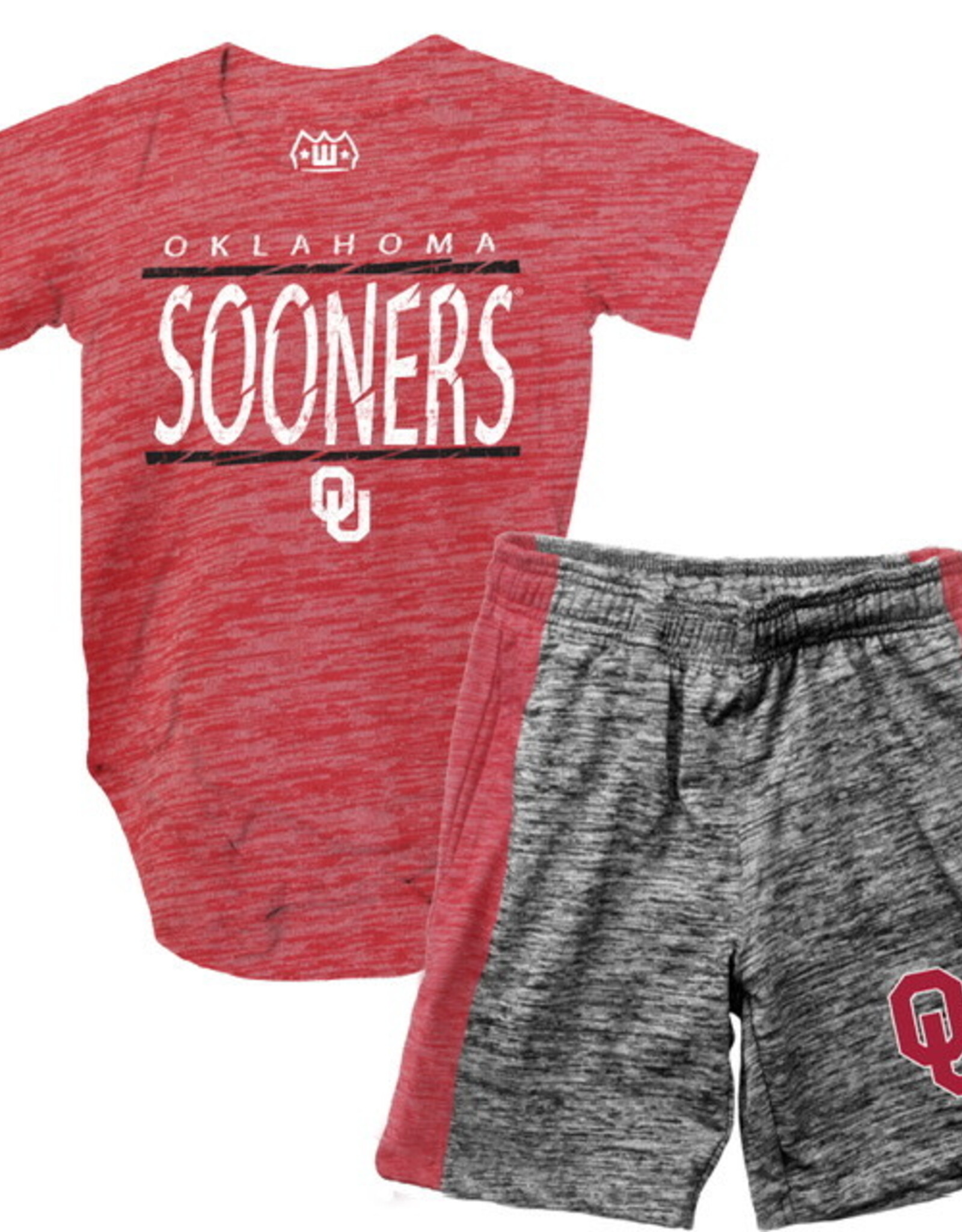 Wes & Willy Infant Boys Sooners Hopper 2 Piece Short Set