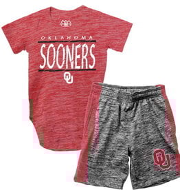 Wes & Willy Infant Boys Sooners Hopper 2 Piece Short Set