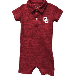 Wes & Willy Infant Crimson OU Polo SS Romper