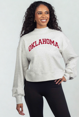 Chicka-d Oklahoma Mock Neck Hailey Sweatshirt