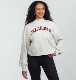 Chicka-d Oklahoma Mock Neck Hailey Sweatshirt