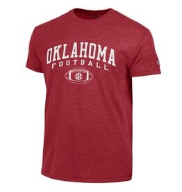 Champion Mens OU Football SEC Tee Heather Crimson