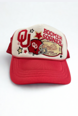 Gameday Social Womens OU Patch Layer Trucker Hat