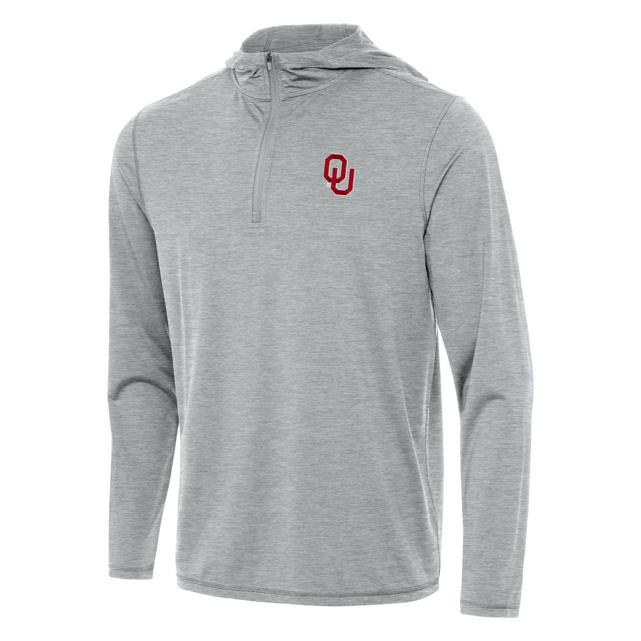 トップス OU Men's Gray Tidy Quarter Zip OU Hoodie - Balfour of Norman