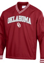 Champion Mens Crimson Oklahoma V-Neck Scout Jacket Champion Mens Crimson Oklahoma V-Neck Scout Jacket