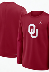 Jordan Mens Jordan OU Crimson Mid Weight Coach Crew