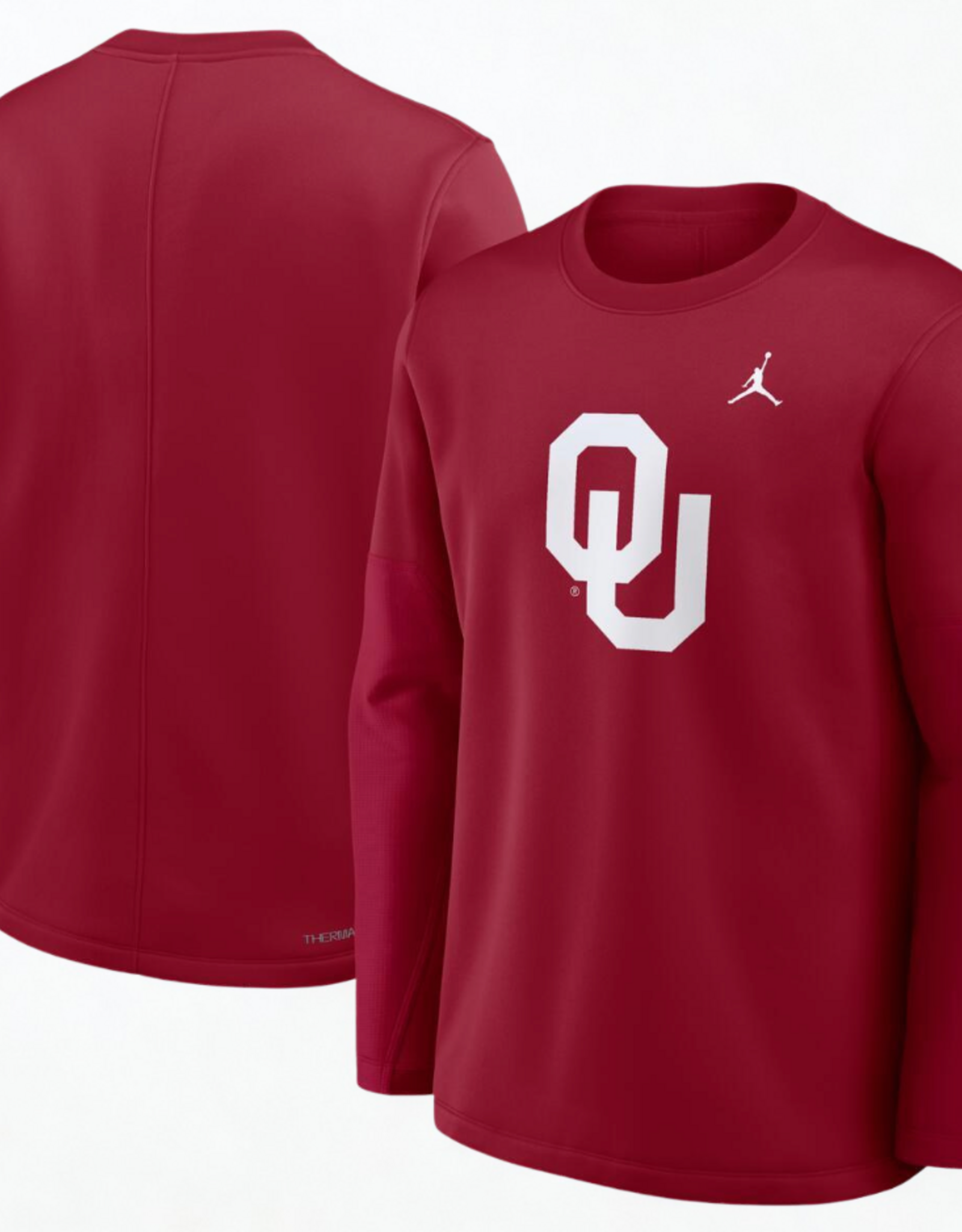 Jordan Mens Jordan OU Crimson Mid Weight Coach Crew