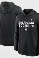 Jordan Men's Jordan Black Oklahoma Sooners DriFit Lightweight Hoodie Jordan Men's Jordan Black Oklahoma Sooners DriFit Lightweight Hoodie