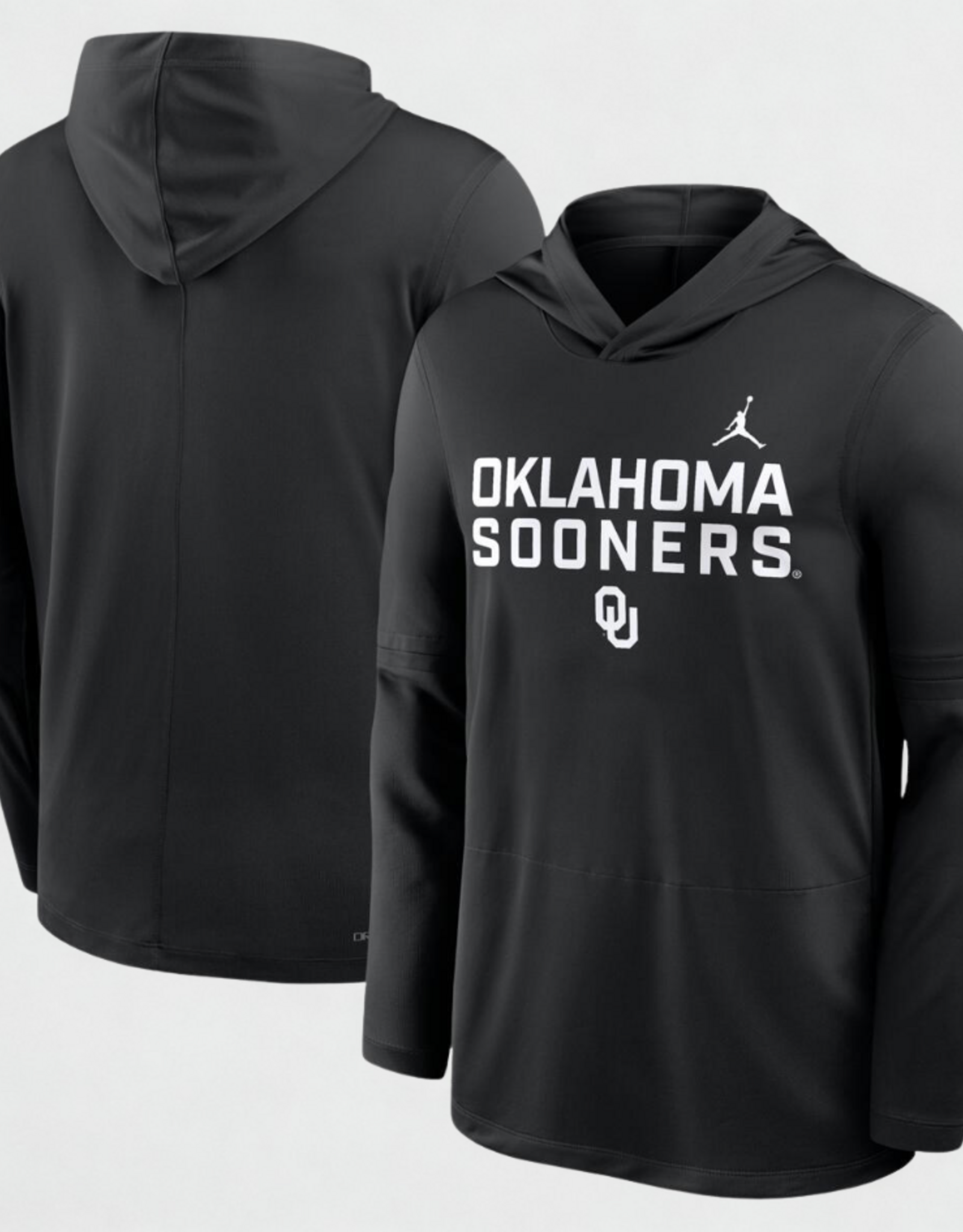 Jordan Men's Jordan Black Oklahoma Sooners DriFit Lightweight Hoodie