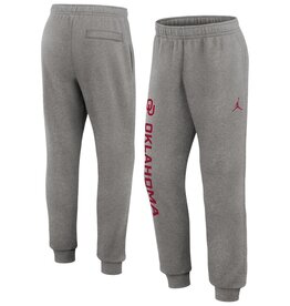 Jordan Men's Gray Jordan Oklahoma Club Fleece Joggers Jordan Men's Gray Jordan Oklahoma Club Fleece Joggers