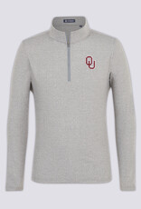 Turtleson Mens Gray OU Ciro Turtleson 1/4 Zip Pullover Turtleson Mens Gray OU Ciro Turtleson 1/4 Zip Pullover