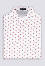 Turtleson Mens White Turtleson Gameday Polo
