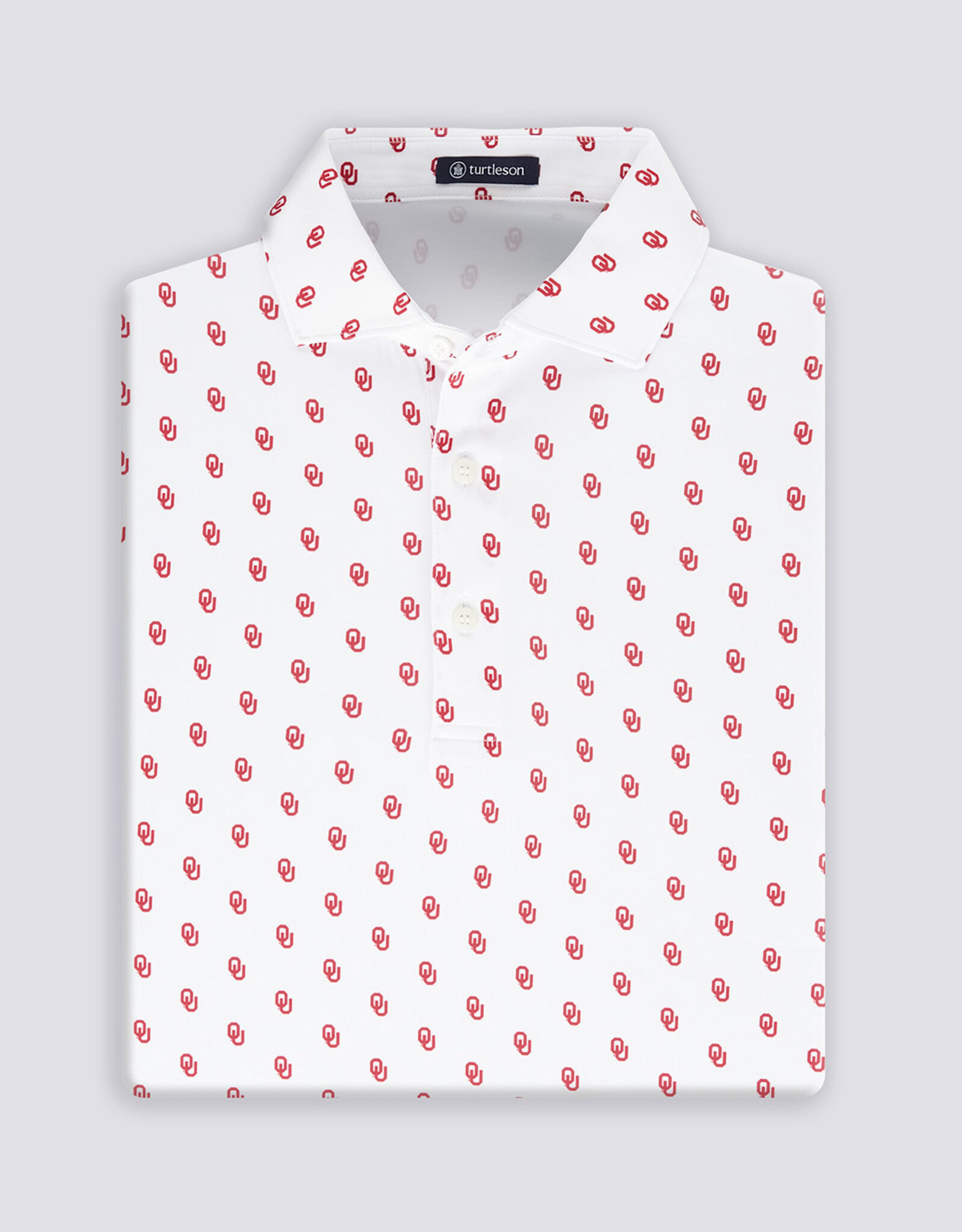 Turtleson Mens White Turtleson Gameday Polo