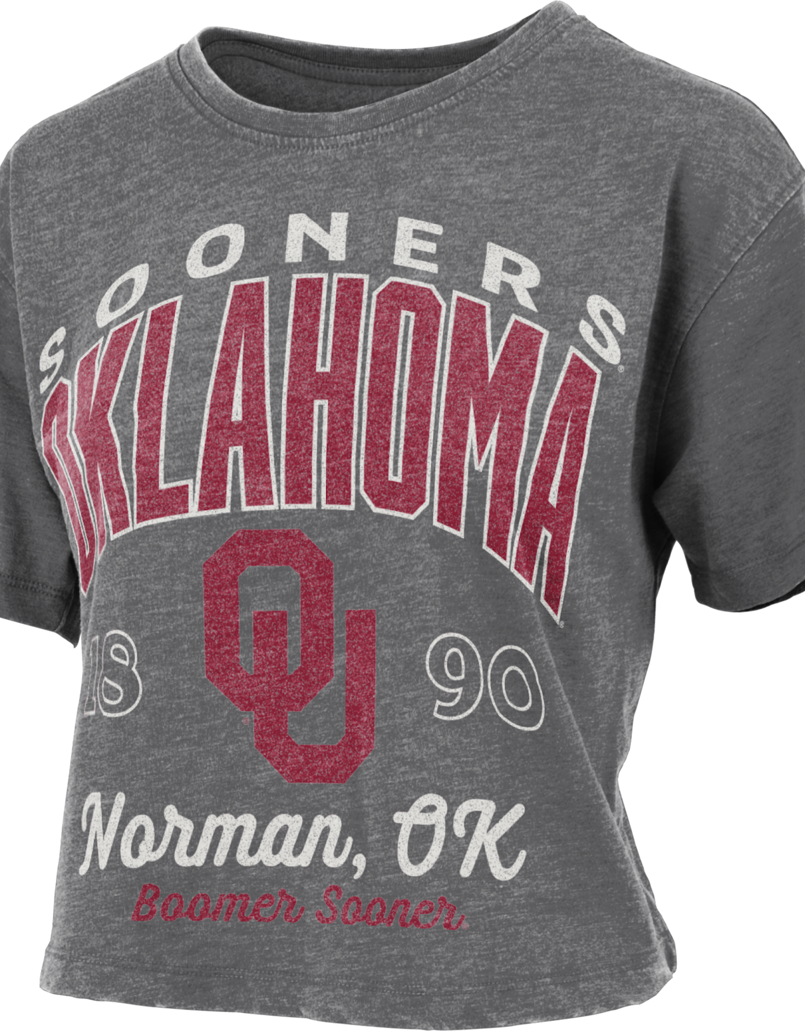 Pressbox Womens Oklahoma Black "Corvallis" SS  Waist-Length Tee