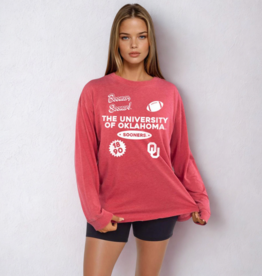 Chicka-d Womens Crimson Timeless LS Tee