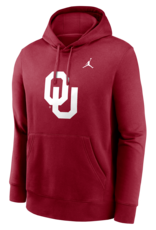 Jordan Men's Jordan OU Crimson Pull-over Club Fleece Hoodie Jordan Men's Jordan OU Crimson Pull-over Club Fleece Hoodie
