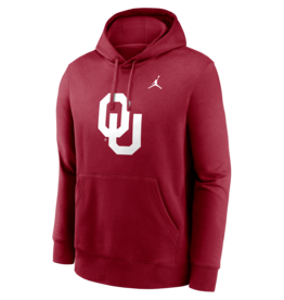 Jordan Men's Jordan OU Crimson Pull-over Club Fleece Hoodie