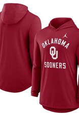Jordan Mens Jordan Crimson Oklahoma Sooners DriFit Lightweight Hoodie Jordan Mens Jordan Crimson Oklahoma Sooners DriFit Lightweight Hoodie