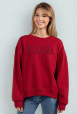 Chicka-d Old School Chenille Oklahoma Crimson Crew Chicka-d Old School Chenille Oklahoma Crimson Crew