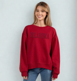 Chicka-d Old School Chenille Oklahoma Crimson Crew Chicka-d Old School Chenille Oklahoma Crimson Crew
