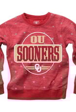 Wes & Willy Girls Youth Oklahoma Sooners AO Star Reverse Crewneck Wes & Willy Girls Youth Oklahoma Sooners AO Star Reverse Crewneck