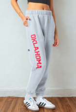 Hype & Vice Womens University of Oklahoma Basic Gray Sweats
