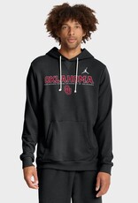 Jordan Mens Black Jordan Oklahoma Dri-Fit Hoodie