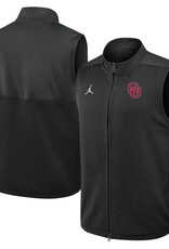 Jordan Mens Jordan OU Black Therma Fit Victory Vest