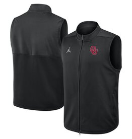 Jordan Mens Jordan OU Black Therma Fit Victory Vest