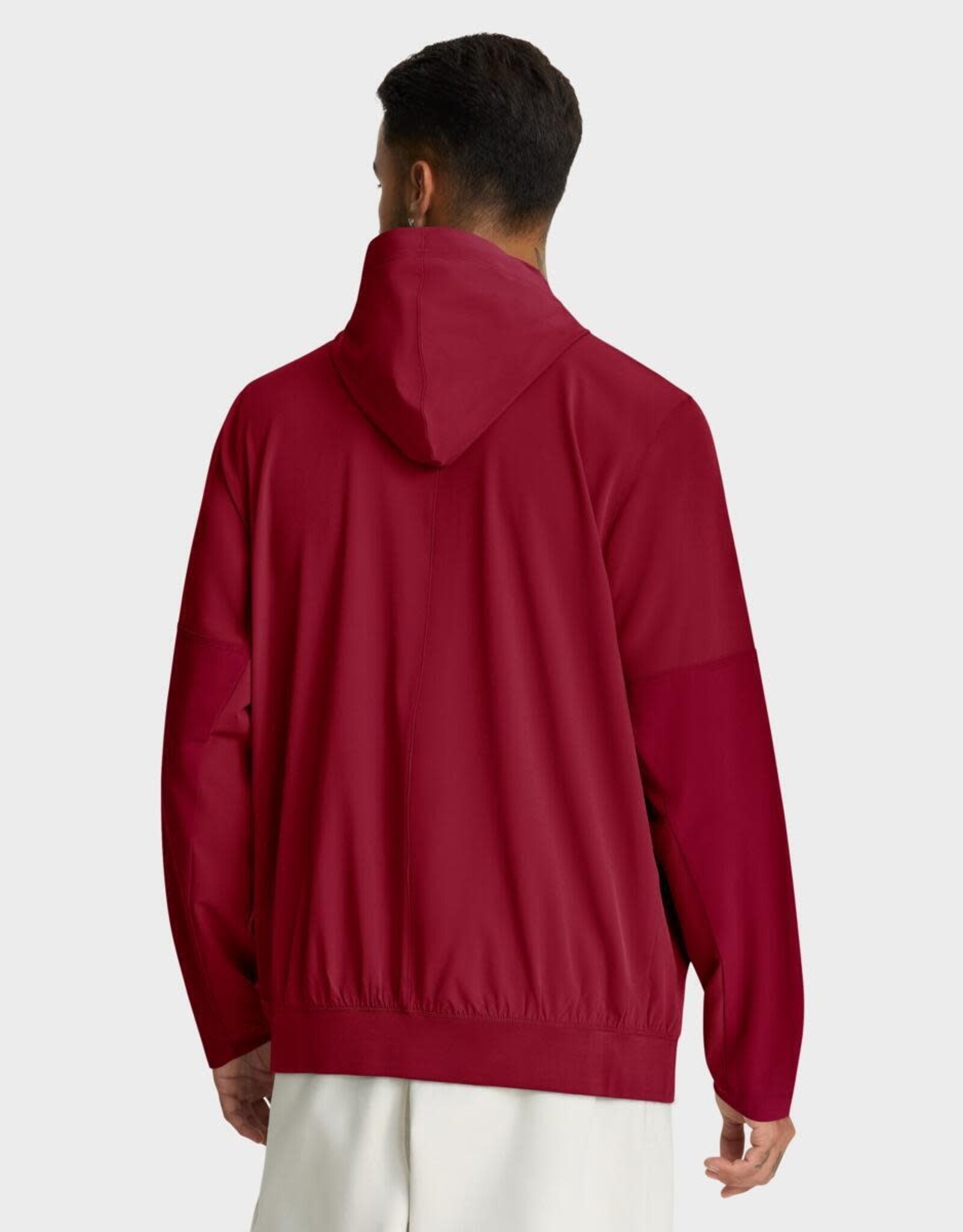 Jordan Mens Jordan OU Crimson 1/2 Zip Anorak Jacket