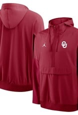 Jordan Mens Jordan OU Crimson 1/2 Zip Anorak Jacket Jordan Mens Jordan OU Crimson 1/2 Zip Anorak Jacket