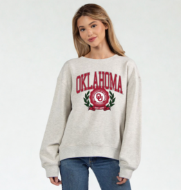 Chicka-d Oklahoma Victory Ash Grey Old School Crew Chicka-d Oklahoma Victory Ash Grey Old School Crew