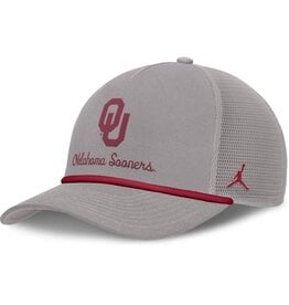 Jordan Jordan OU Academic Pewter Gray Structured Rise Adjustable Cap Jordan Jordan OU Academic Pewter Gray Structured Rise Adjustable Cap