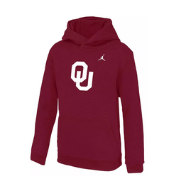 Jordan Youth Jordan Club Fleece Crimson Hoodie Jordan Youth Jordan Club Fleece Crimson Hoodie