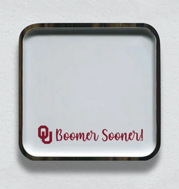 Valiant Gifts Oklahoma Spirit Mango Wood Small Square Tray