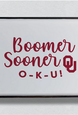 Valiant Gifts Oklahoma Spirit Rectangle Mango Wood Tray