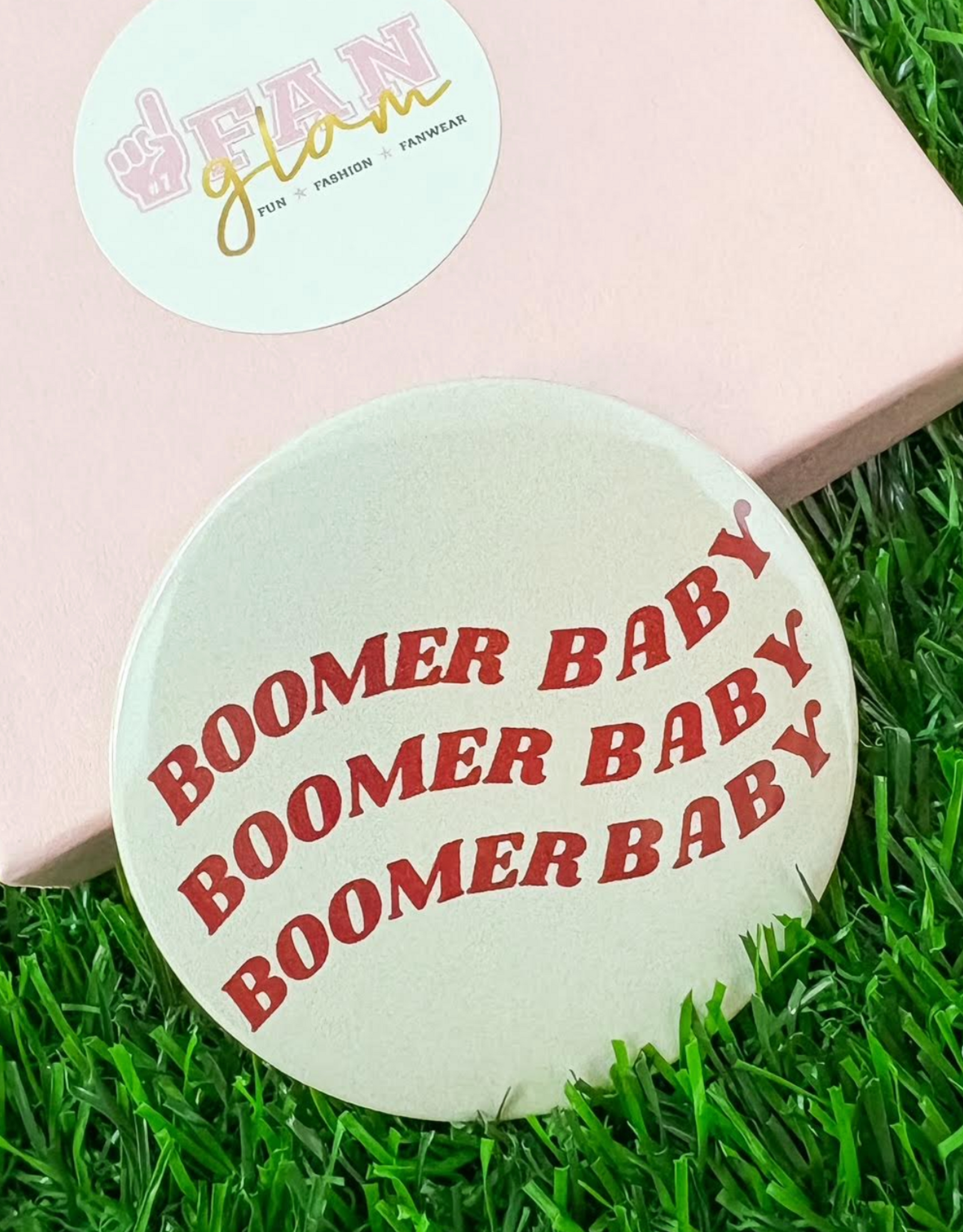 Fan Glam Midi Boomer Baby Button