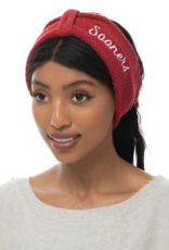ZooZatz Womens Knit Crimson Sooner Headband