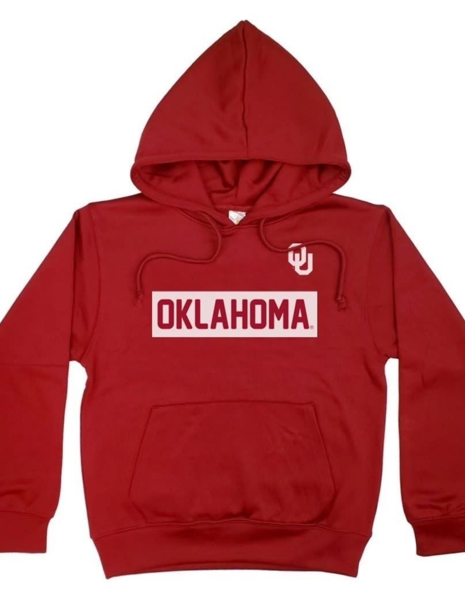 Little King Toddler Poly Fleece Hoodie Block Oklahoma