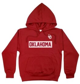 Little King Toddler Poly Fleece Hoodie Block Oklahoma