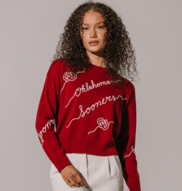 Kadyluxe Oklahoma Sooners Love Letter Sweater Kadyluxe Oklahoma Sooners Love Letter Sweater