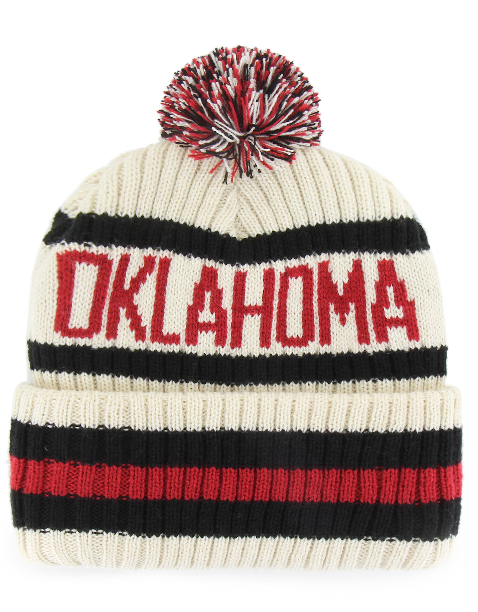 '47 Brand Oklahoma Sooners Bering 47 Cuff Knit w/ Pom