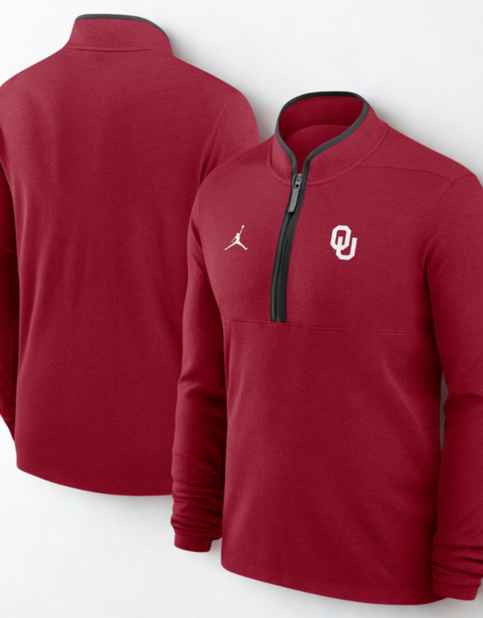 Jordan Mens Jordan Crimson Hot Ticket 1/4 Zip