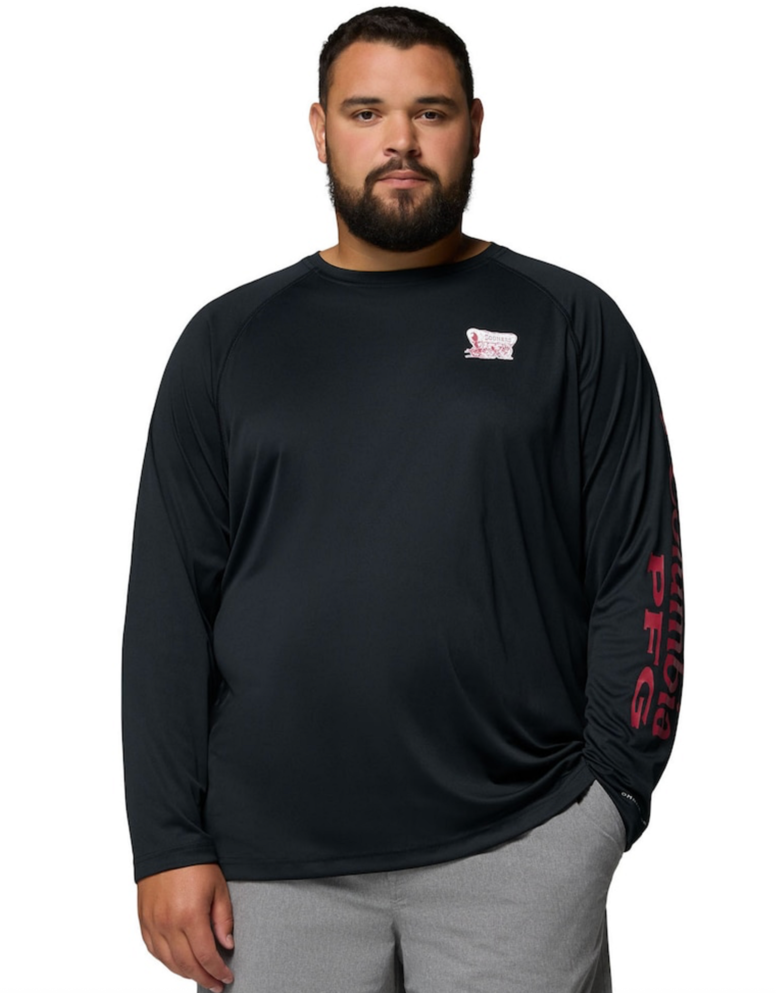 Columbia Mens CLG Black Schooner Terminal Tackle LS Tee